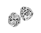 Handcrafted Sterling Silver Elegant Pretty Designer Artistic Ring From Bali.